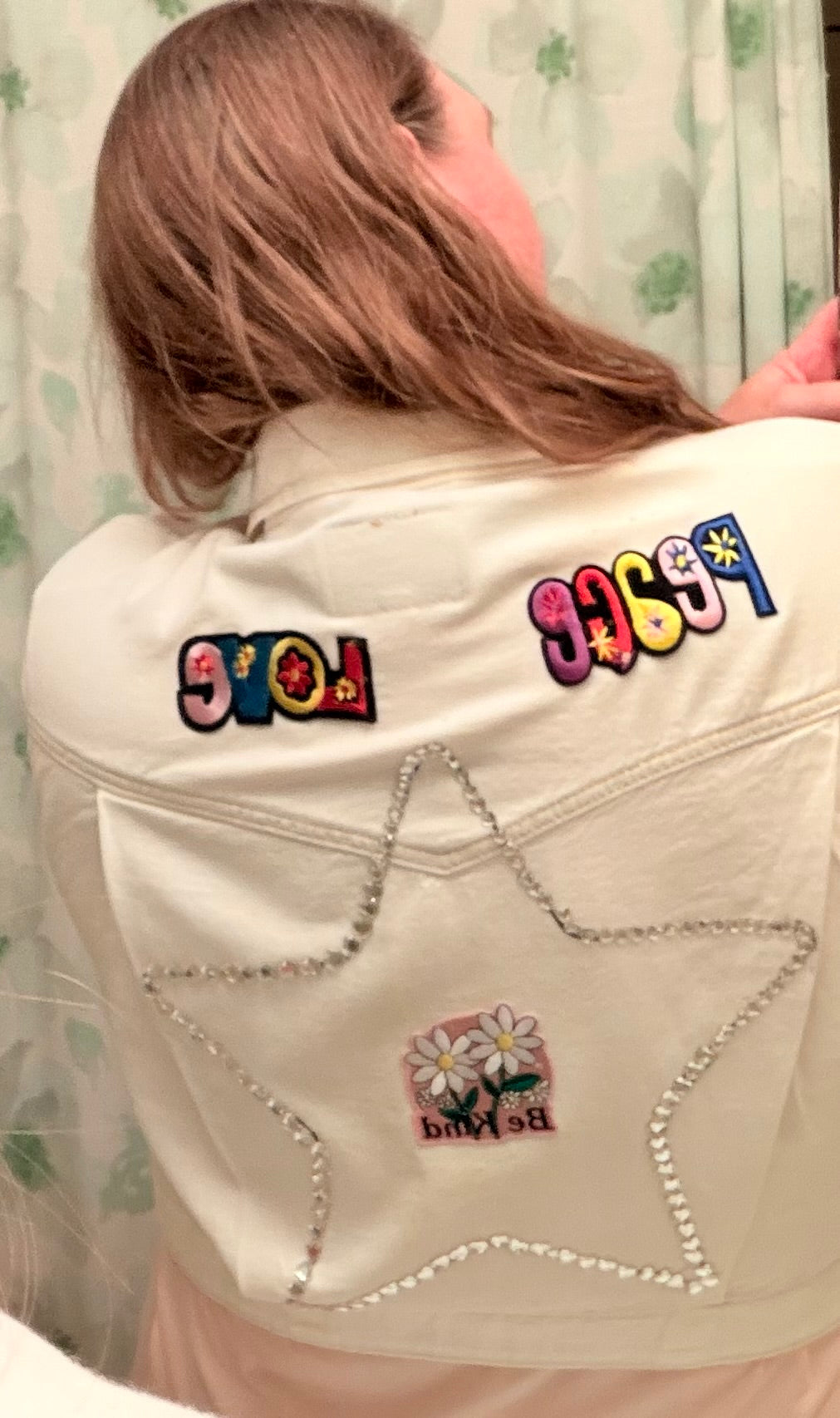 Patch & Rhinestone Denim Jacket