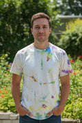 Multi-Colour Tie-Dye White Tee