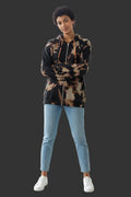 Black hoodie bleached