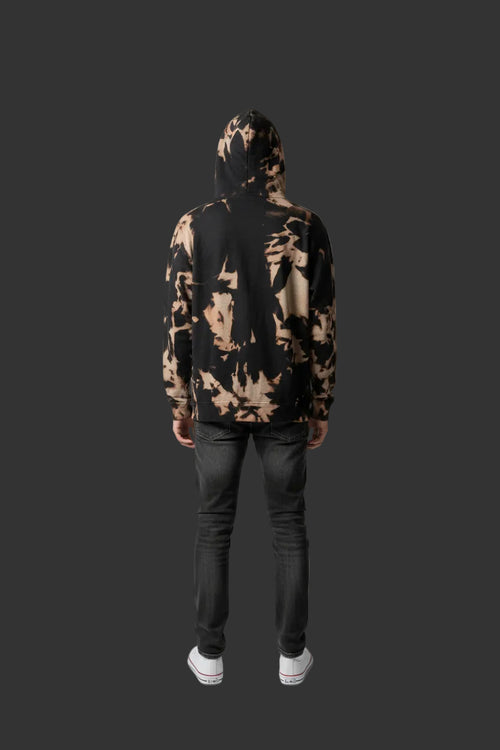 Black hoodie bleached